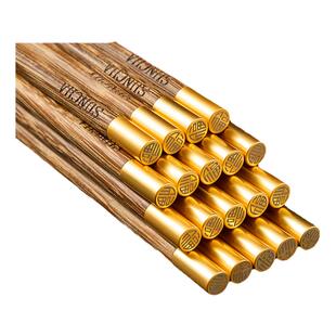 双枪鸡翅木筷子家用高档防滑高端商用宴会10双家庭2026新款长筷快