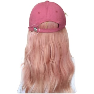 帽子假发一体女长发网红潮色棒球帽假发轻薄百搭可拆卸假发全头套