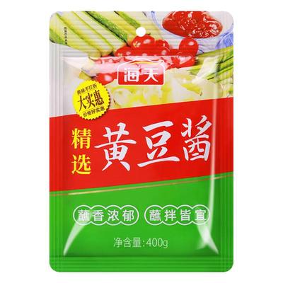 海天精选黄豆酱400g袋装尝鲜家用炒菜拌面调味酱料豆瓣酱蘸料商用