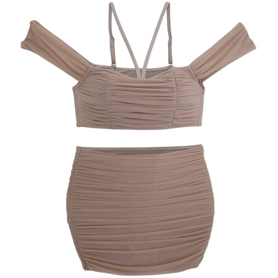 泳衣女分体短裙肤色性感比基尼