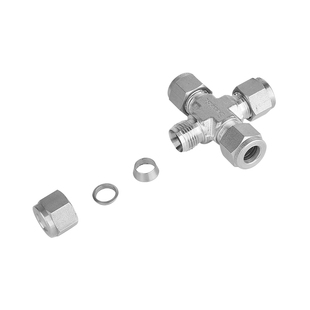 Swagelok 世伟洛克 316不锈钢卡套四通 高压卡套四通1/4 SS-200-4