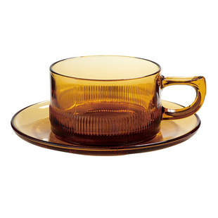 日本进口Hirota广田硝子昭和咖啡杯水杯手作复古玻璃茶杯礼盒装