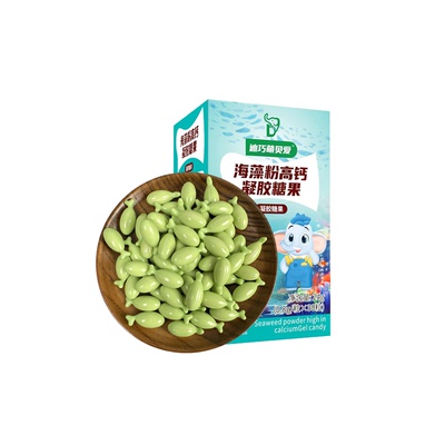 迪巧萌贝爱维生素D海藻钙水果味