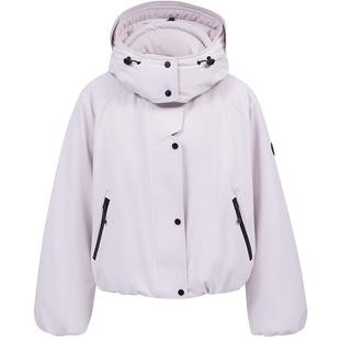 ONLY2025冬季新款90白鸭绒三防双向拉链连帽立领短款户外羽绒服女