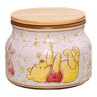 3D-JP迪士尼小熊维尼系列实用收纳罐立体拼图64片 美好花季BC1002