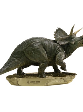 铜师傅铜侏罗纪世界三角龙摆件