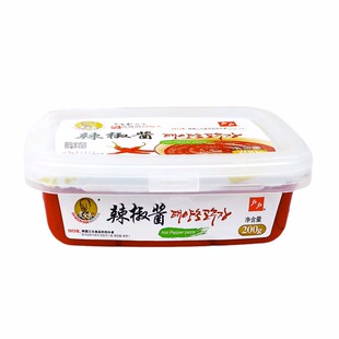 吴文善户户韩国辣椒酱炒年糕酱商用韩式辣椒酱泡菜用石锅拌饭200g