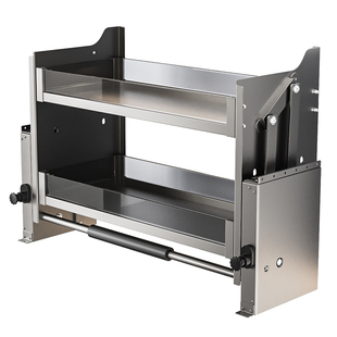 四季沐歌厨房吊柜拉篮下拉式升降上下缓冲开门式橱柜置物架调味篮