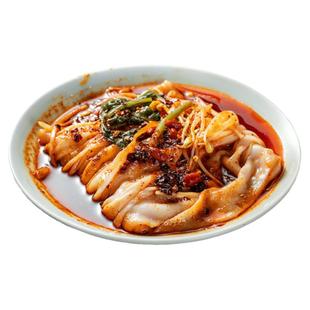 【陕西特产】两汉三国汉中热米皮宽面皮凉皮速食早餐香辣真空带菜