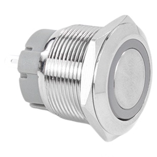 8/10/12/16/19/22MM金属按钮带灯开关自复位自锁插脚点动焊接按键