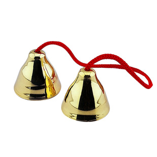 声乐玩具音乐教具木柄铜碰钟撞钟早教玩具乐器一对