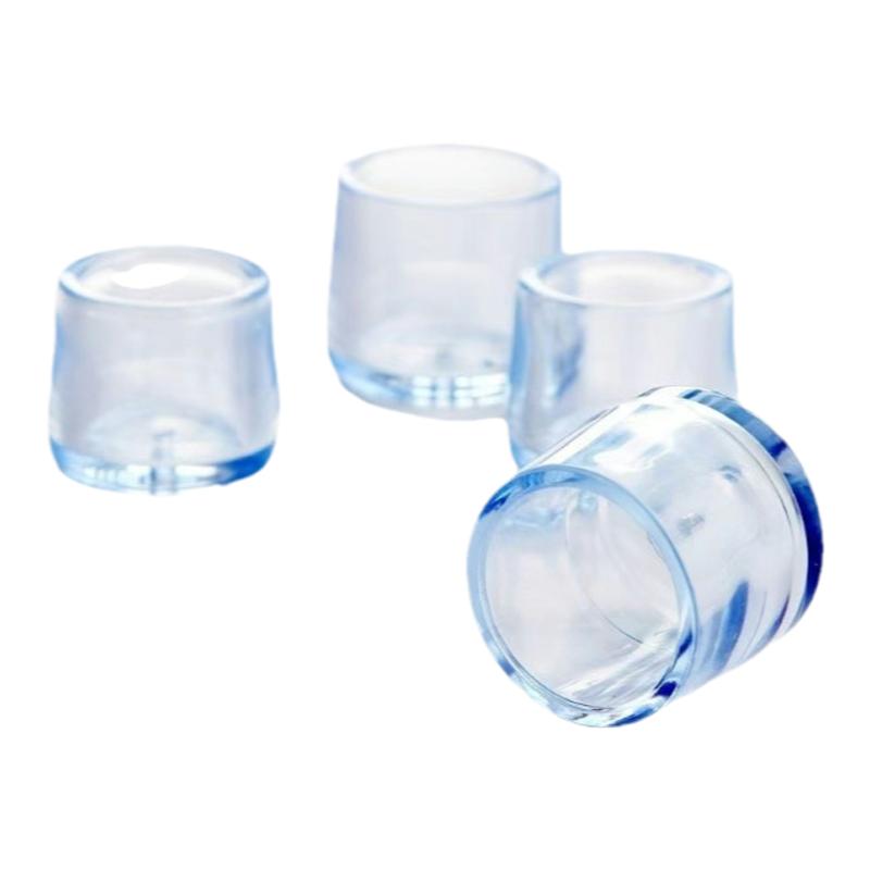 PVC透明软胶外套餐桌方通套脚家具器材铁管帽塑料堵头耐磨管堵塞