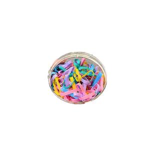 橡皮筋女扎头发发圈高弹力耐用一次性隐形小皮套中号日韩果冻色