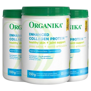 【基础3件装】Organika增强胶原蛋白肽美颜小分子牛胶精华250g*3