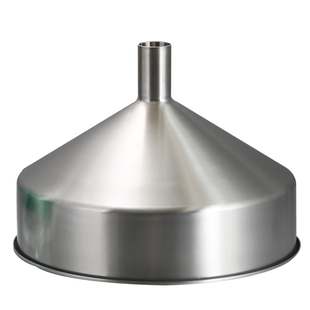 加厚 304不锈钢漏斗40cm大口径膏体灌装储料斗 食品机械料斗配盖