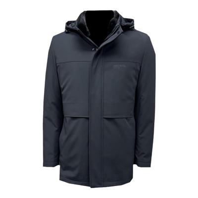 可脱卸毛正兔毛派克服男