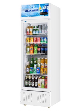 奥克斯冷藏保鲜展示柜饮料酒水啤酒柜风冷无霜冰箱商用立式冰柜