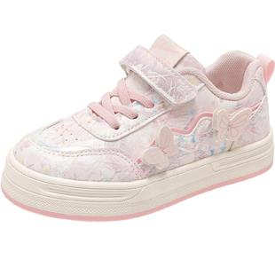 回力女童板鞋公主风儿童鞋子2025秋季新款蝴蝶女宝运动鞋加绒冬鞋