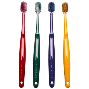 2支装|尔木萄牙刷软毛质量好的牙刷竹炭纤维深层清洁家用正品成人