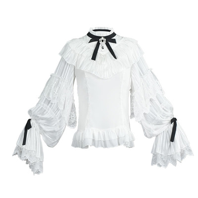 蕾丝长袖细闪重工百搭lolita内搭