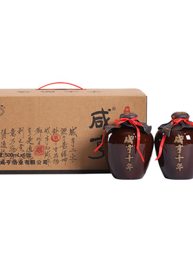 咸亨十年陶坛500ml*6坛礼盒装