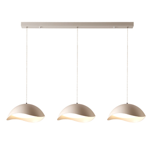 简约奶油风吊灯侘寂风餐厅灯led吊线灯客厅茶台吧台岛台餐桌灯具