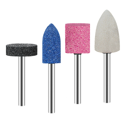 火石仔打磨头6mm砂轮磨头棕刚玉红刚玉金属模具除锈抛光电磨头