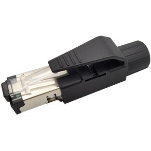 工业水晶头抗震动Profinet接头EtherCat连接器四芯PN屏蔽网线接头