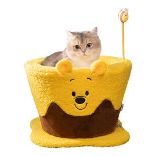 派思维迪士尼猫爬架旋转猫窝一体猫抓板抓柱玩具透气四季用品剑麻