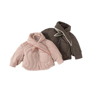 INSbobo女童羽绒服三防2025冬季女宝冬装90白鸭绒外套小童上衣