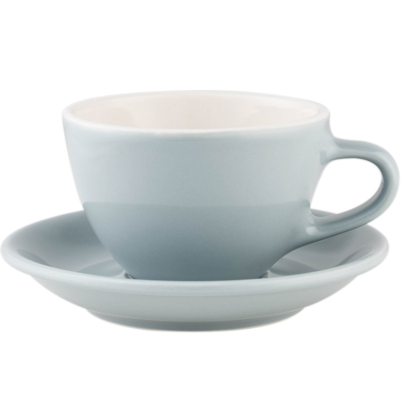 watchget咖啡杯拿铁拉花陶瓷专业意式大口杯碟子盘套装280ml球底