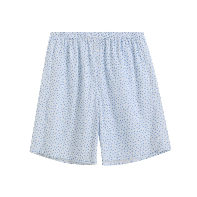 梵高七月夏季新款 纯棉碎花可爱休闲碎花宽松居家服睡裤衬裤短裤