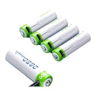 倍量14500锂电池5号USB10440可充电池7号3.7v电压手电筒玩具话筒