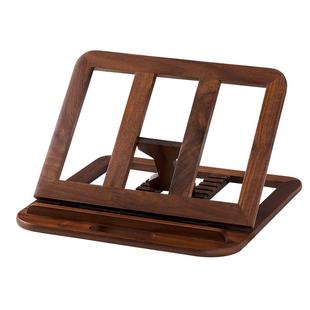 全友家居黑胡桃木实木支架升降增高可调平板笔记本电脑散热支架KD