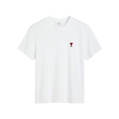 AMIPARIS红色爱心棉质短袖T恤