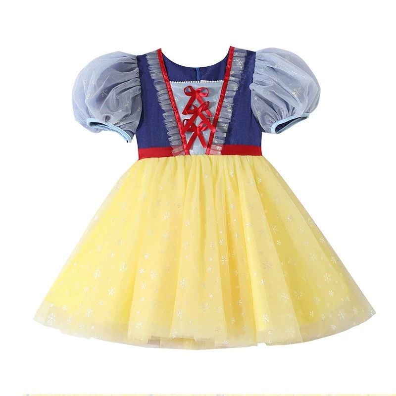 女童白雪公主裙夏季生日礼服纱裙