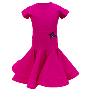 女童拉丁舞服比赛标准赛服规定新款短袖少儿高级感套装高端女24色