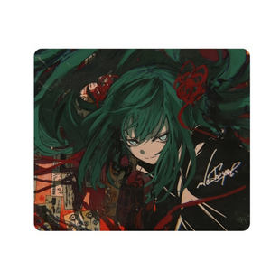 AbyssGaming翡翠红玉二次元钢化玻璃鼠标垫电竞游戏FPS专用超大号