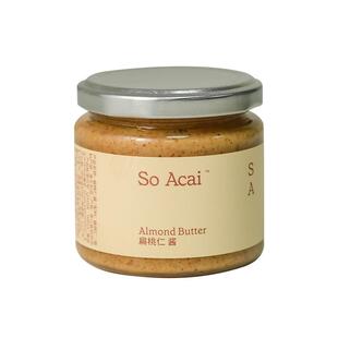 SOACAI扁桃仁酱坚果酱奇亚籽花生酱开心果面包杏仁黑芝麻酱130g