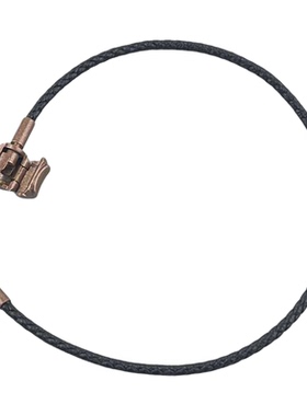 铜色转运珠硬金自由定制长度2/3mm男女款皮绳简约细版红黑手链绳