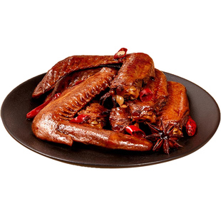 旺家福老卤鸭翅鸭爪卤香香辣双节中翅独立包装休闲年货小零食