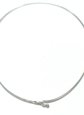 雅庄925纯银手工时尚简约气质女款 硬质项圈自由搭配各种吊坠饰品