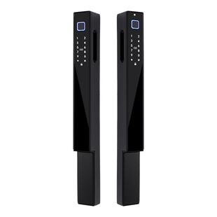 双面指纹锁内外两面密码锁刷卡户外断桥铝玻璃门锁庭院门防水防晒