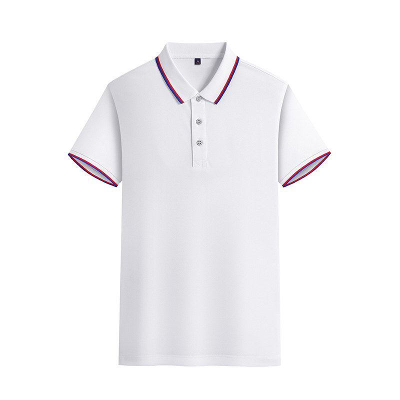夏季高质量餐饮服务员工作服团体服翻领Polo衫短袖可定制logo工服