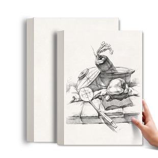 元浩16开素描纸16k铅画纸小学生16开幼儿园儿童画画纸加厚160g美术生专用速写绘画纸B5手绘涂鸦美术纸十六开