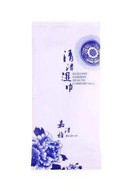 嘉洁雅新款定制促销餐饮印花加厚纤维湿毛巾一次性清洁餐巾100条
