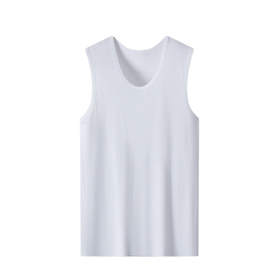 100%纯棉男士背心宽肩夏季坎肩