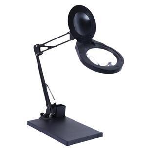 太阳火台式高清放大镜20倍工业电子手机维修线路主板带LED灯检测雕刻焊接工作用台灯高倍老人阅读扩大器雕刻