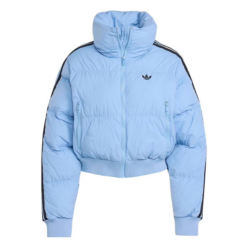 舒适宽松短款运动保暖棉服面包服女秋冬新款adidas阿迪达斯三叶草