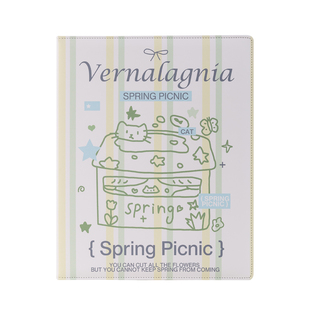 野餐日记A4九宫格四宫格卡册小卡明信片镭射票收纳册活页相册本生写拍立得相册六寸小众高颜值卡册大容量